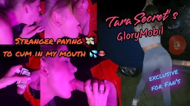Tara Secret GloryMobil Real Stranger paying money Mouth WITH SUBTITLES