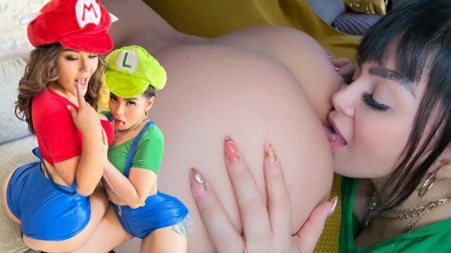 CORNEJO Mario Bros Luigi Folladas maquina Dildo