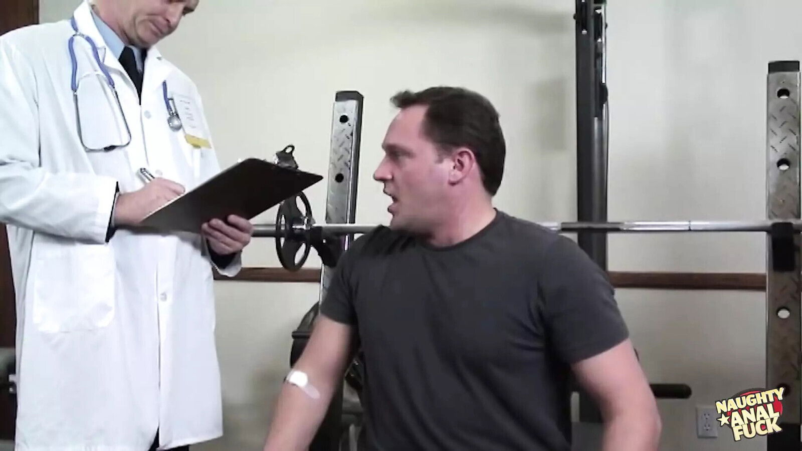 Sexy blonde nurse with glasses gives holes doctor after nursing patient