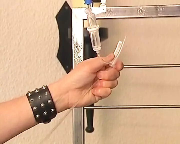 Nasty German whore tied dominated master