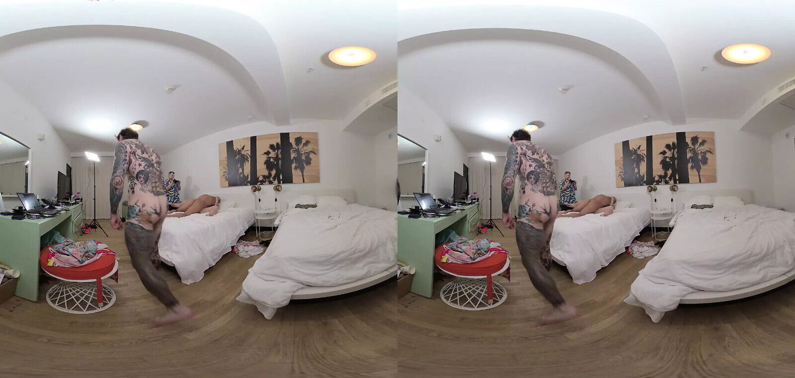 Avalon Mira - PAWG LICKS CUM from BANANA in FIRST DOUBLE VAGINAL (DV, DVP) THREESOME