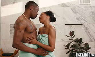 Black Isiah Maxwell banged sexy ebony college crush Olivia Jayy