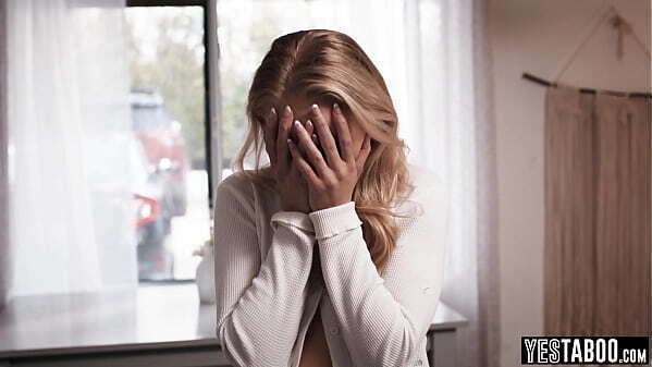 Petite blonde teen seduces gets railed stepdad