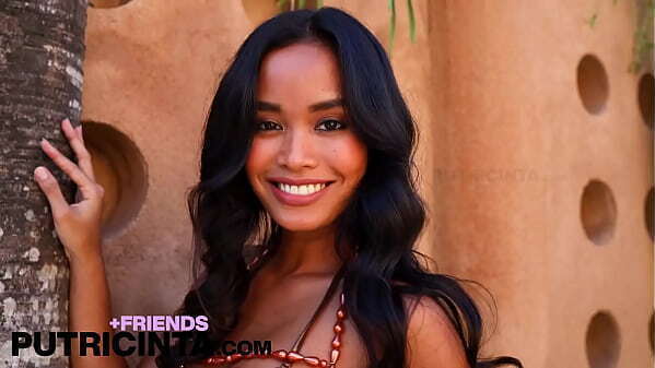 Horny Asian Putri Cinta, Showing Brown Huge Tits.