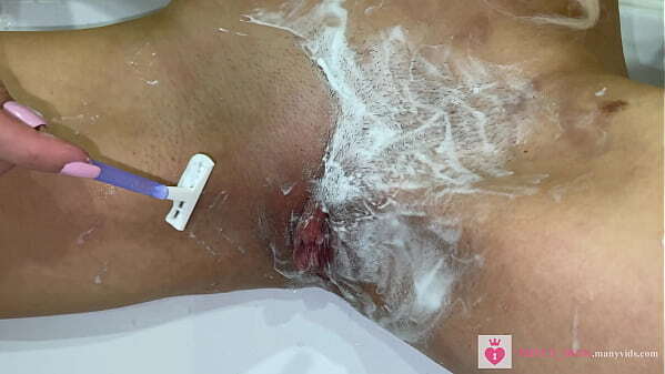 Shaving unshaven pussy close Cute blonde with natural&nbsp_tits!&nbsp_POV! FREE!