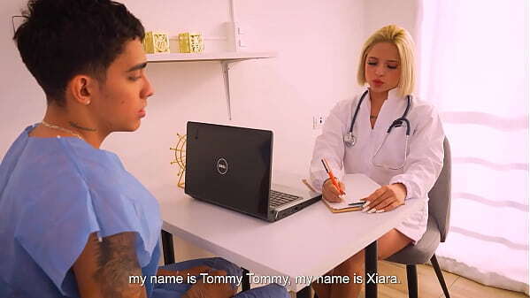 Blonde doctor Xiara Dark gets horny checking patient'_s HUGE Juan Bustos DOCTOR