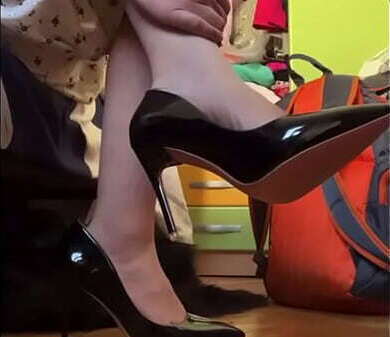 Beautiful stilletos heels black