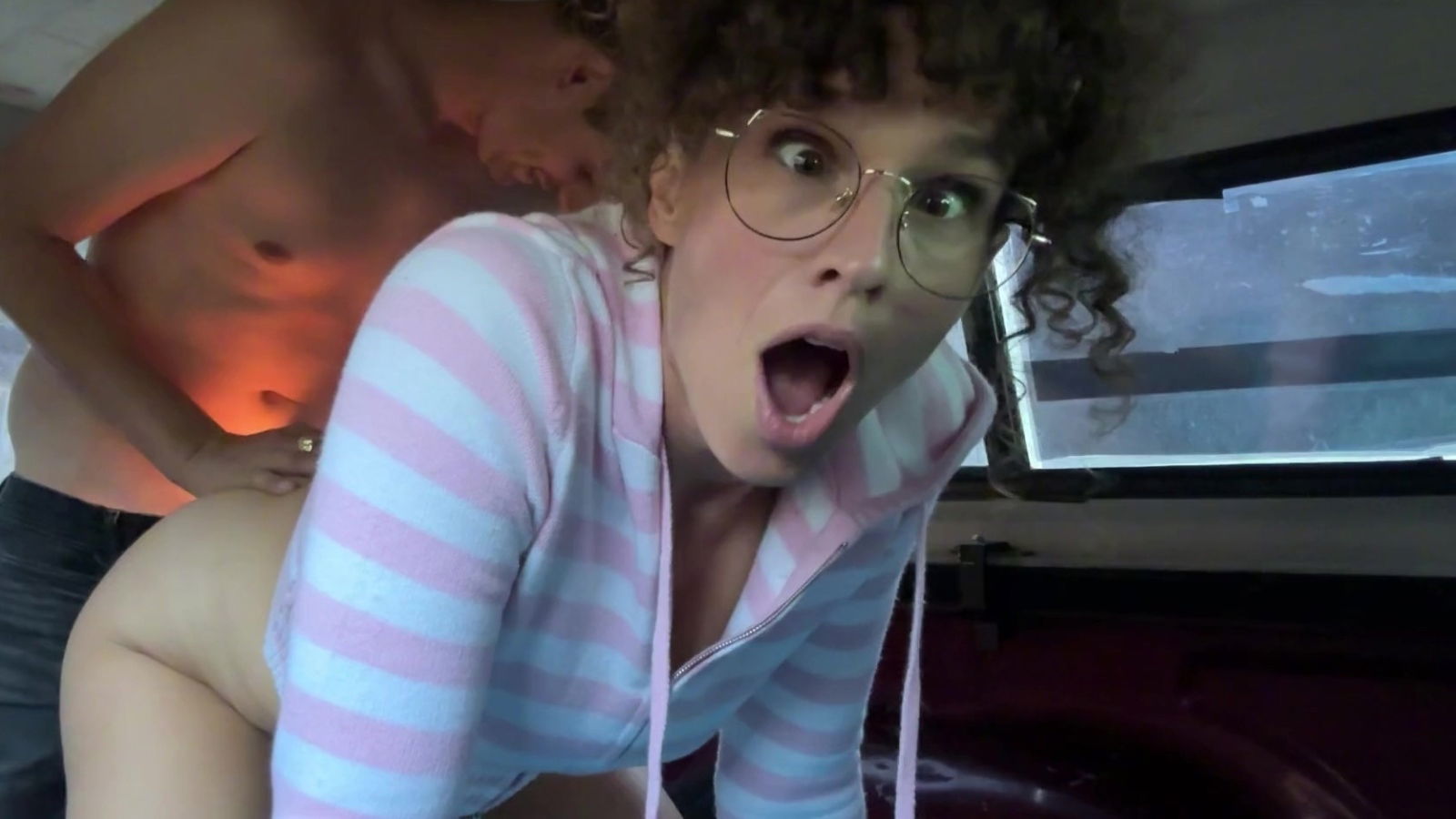 Milf stepmom outdoors