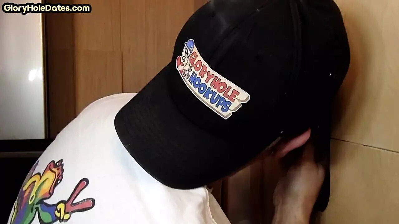 Gloryhole DILF sucks black dick with eager mouth