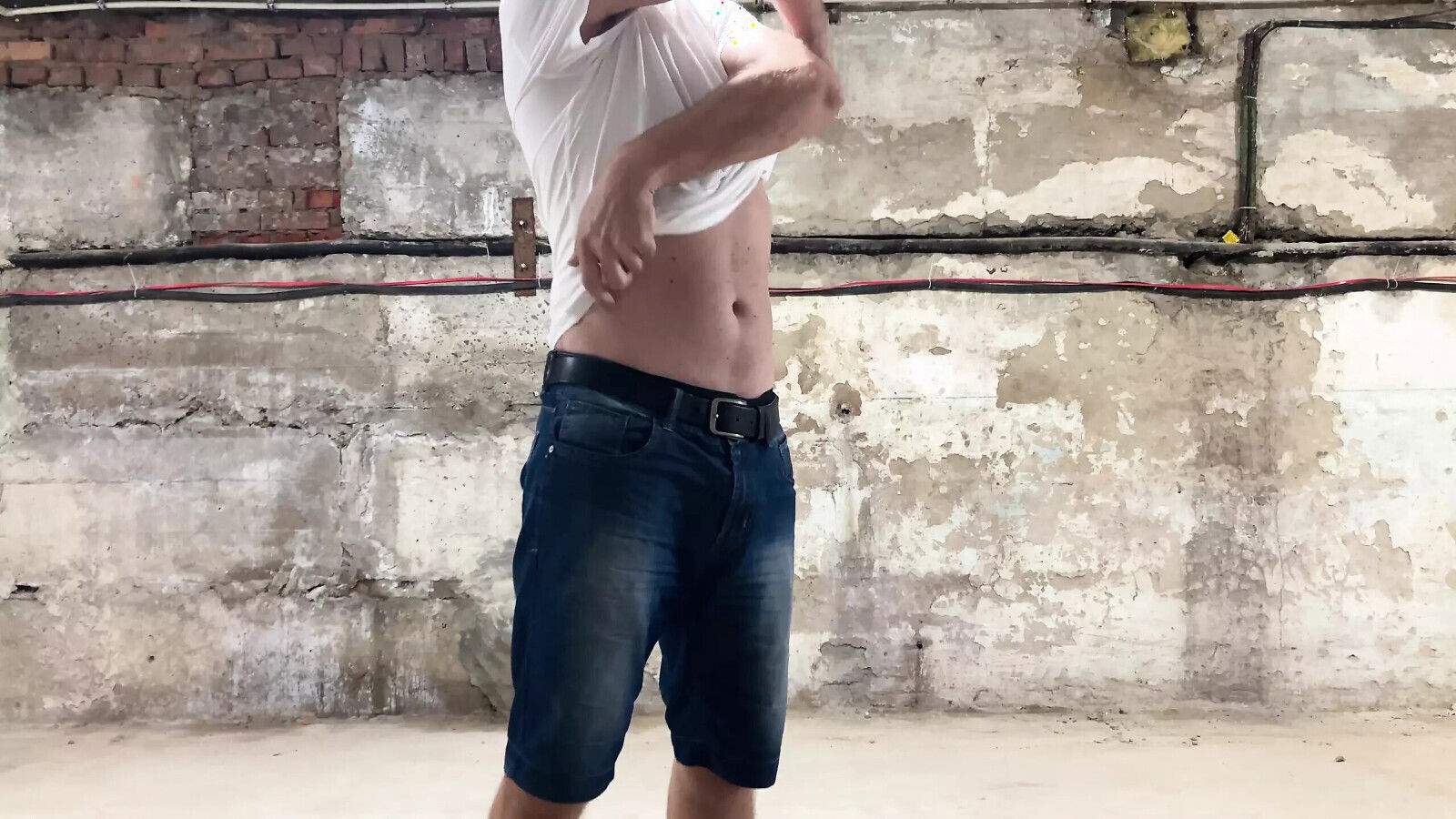 Beautiful Masturbation Abandoned Building.