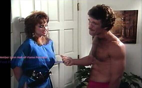 Blonde Retro Actress AmberLynn give Hard Jerk-Off Instructions