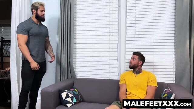 Zeek feet sucked worshiped hunky expert mouth