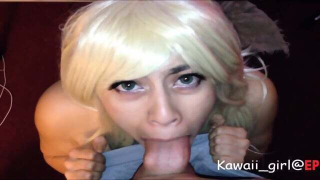 11.50 green blonde latina, BLOWJOB FINISH cumshot Kawaii Girl