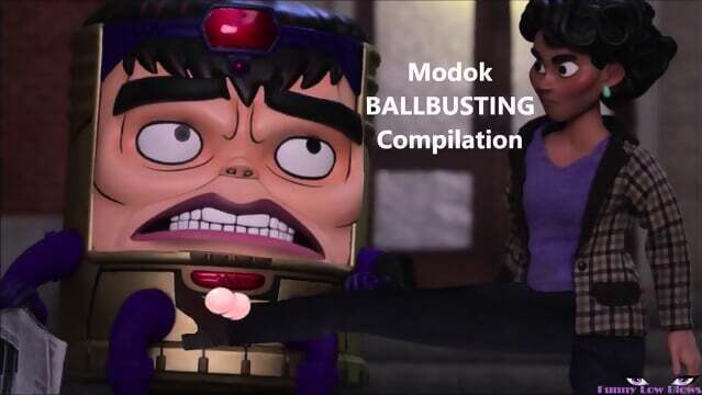 Marvel anime BALLBUSTING COMPILATION Modok, Monica, Carmilla ebony Jamie