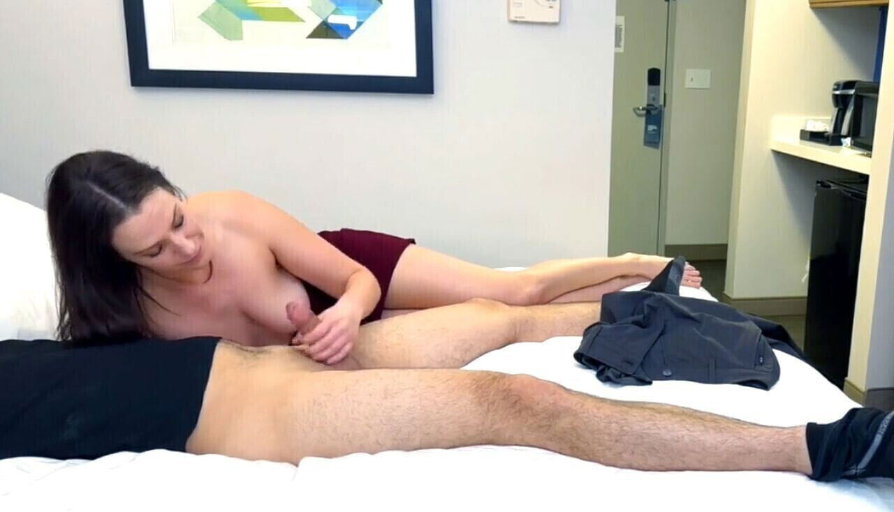 Busty Brunette Disappointed Date's Tiny Dick