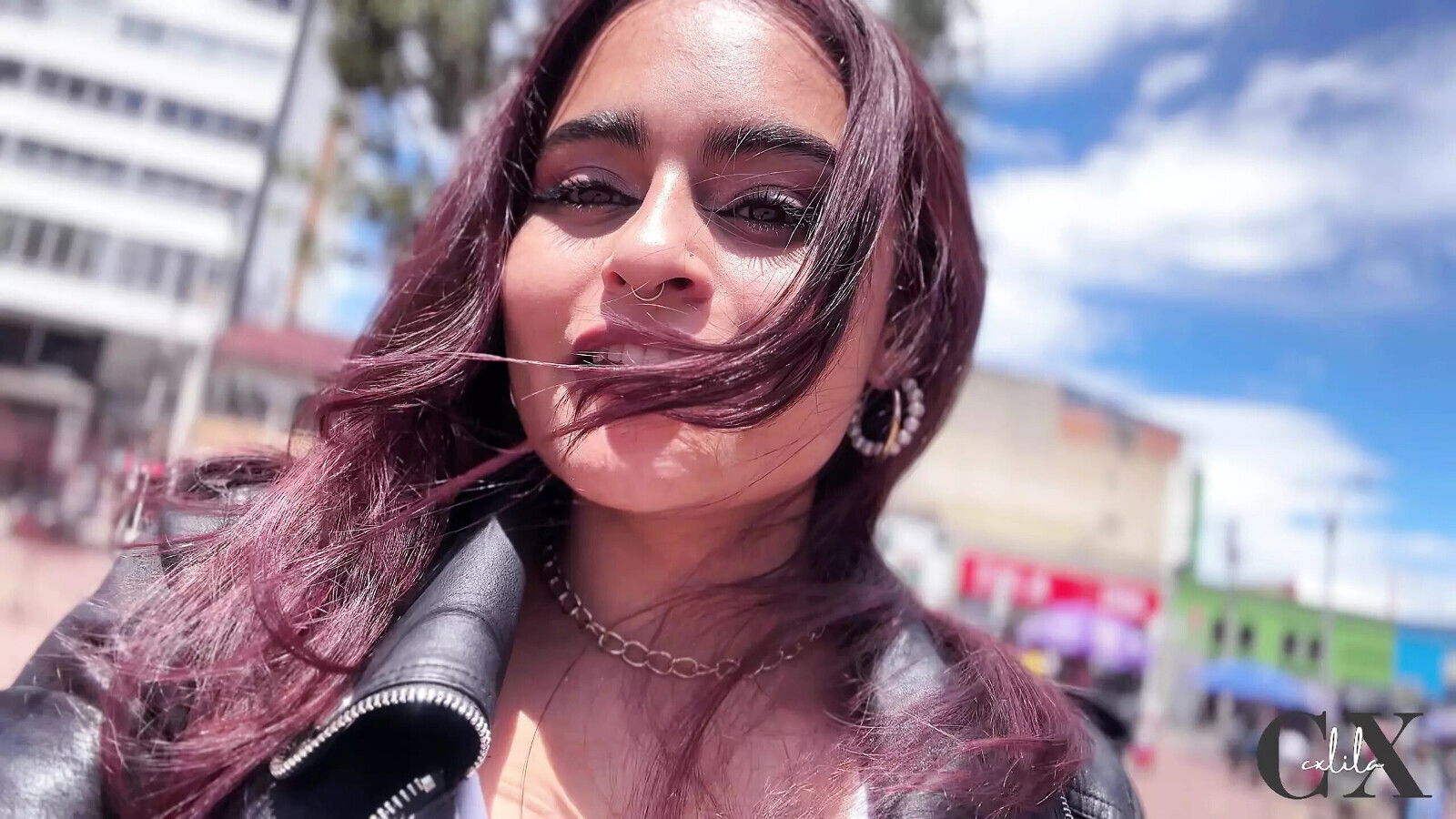 Colombian Teen Risky Public with Stranger Bathroom! Cxlila