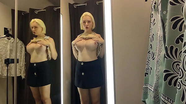 haul sexy clothes, completely transparent fitting room