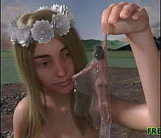 UBERLOOF - RIVER NYMPH FUTA GIANTESS - 3D Comics - Shemale Comics 3D - 3D cartoon Sex