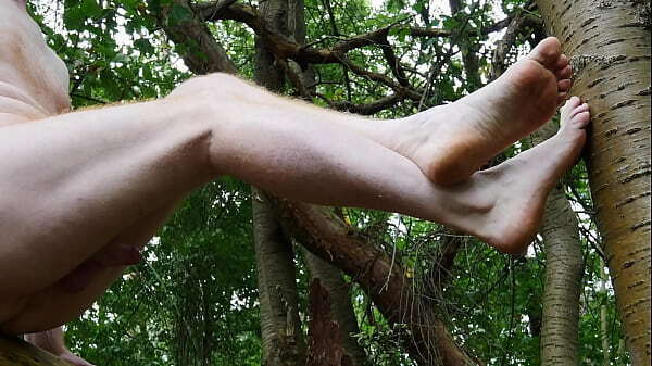 Pissing Masturbating Naked Outdoors with Cumshot