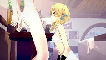 Genshin Impact Hentai Lumine blowjob fucked Razor Japanese Asian manga anime game porn