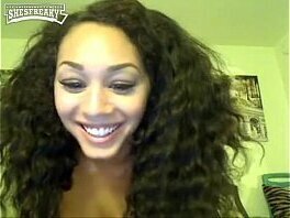 slim redbone playing with herself