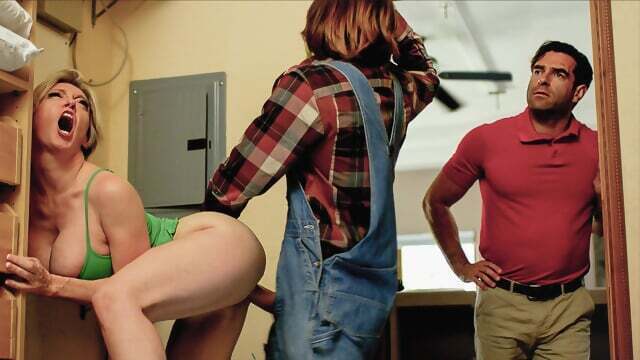 Busty MILF Fucks Cable Sneakly