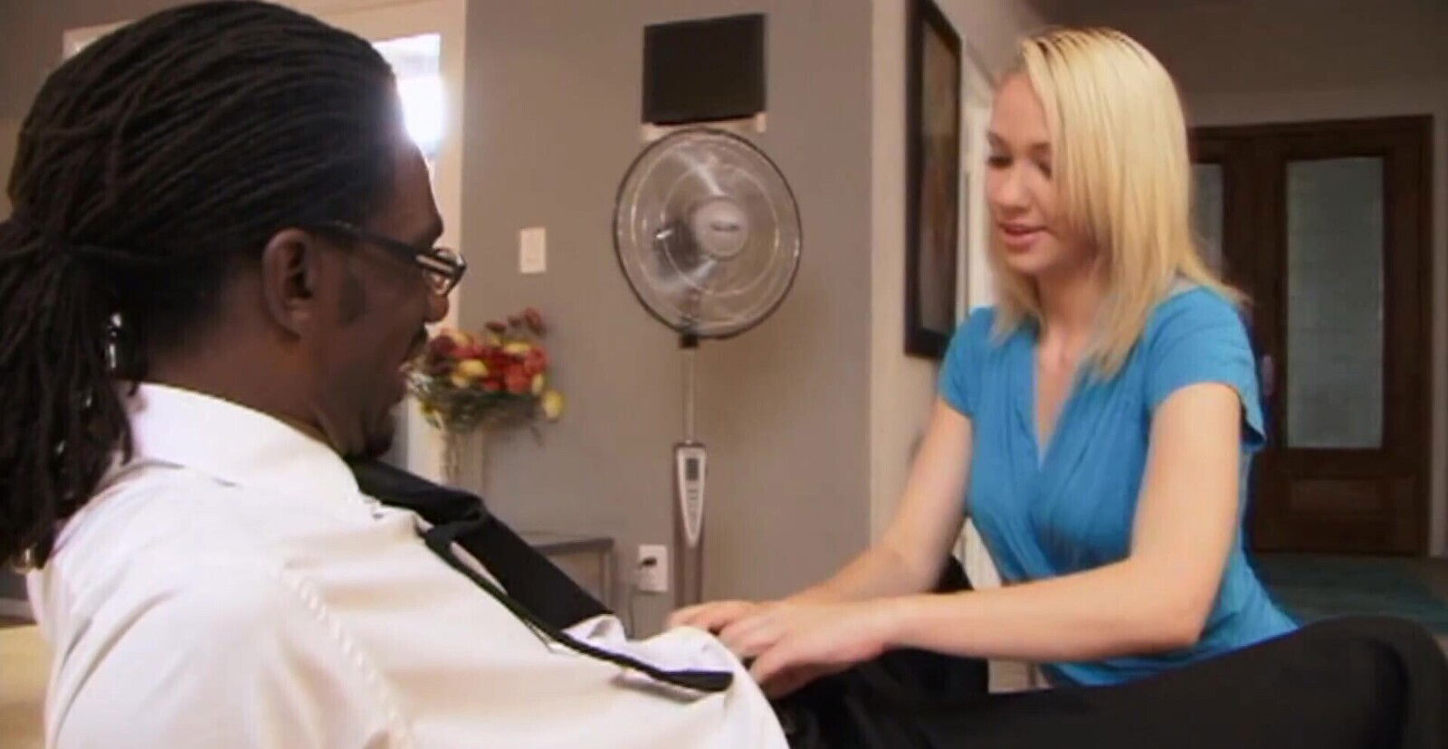 Hardcore interracial fucking with blonde amateur Sarah Monroe