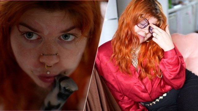 ACCRO PORNO Psychologue rousse donne lecon avec énorme gode cheval