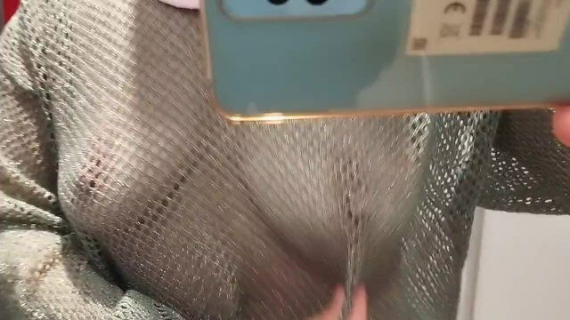 Sexy tries clothes naked. Latina hairy pussy, tits, ass.