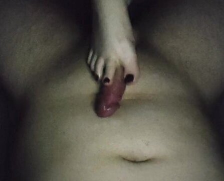 Just good girl worshipping with hands feet