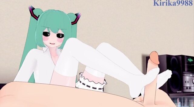 Hatsune Miku (39neko) have intense bedroom. VOCALOID Hentai