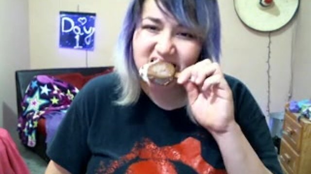 eating chocolate covered cream popsicle