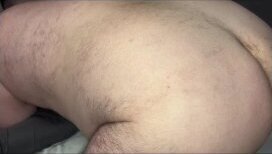 Solo Strap-On Play Pegging Slave with Thick Dildo Dominating into Submission