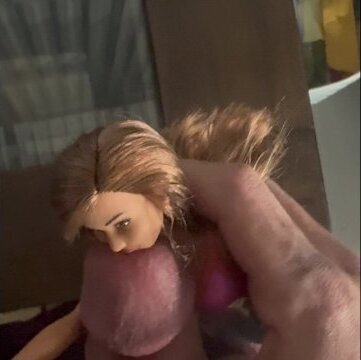 Barbie Takes Dick Shot