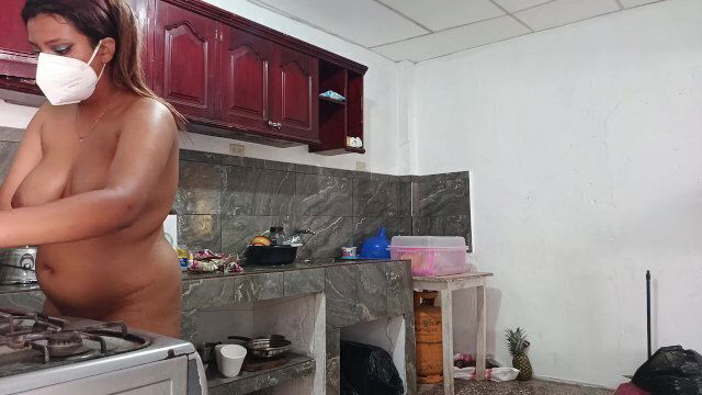 friend's sister preparing dinner very tasty