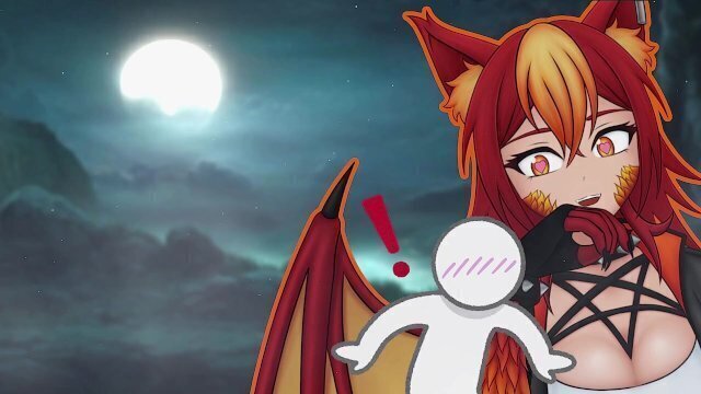 Being Horny Werewolf Girl's Throat Dildo! [Throat Sounds] [Vore] [Stomach Sounds] [Post-Vore]