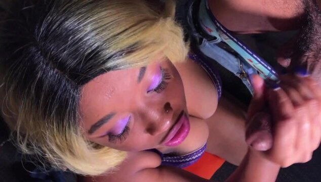 Submissive Whore Rivera sucks friend Dalla Stroke's Dicks same time