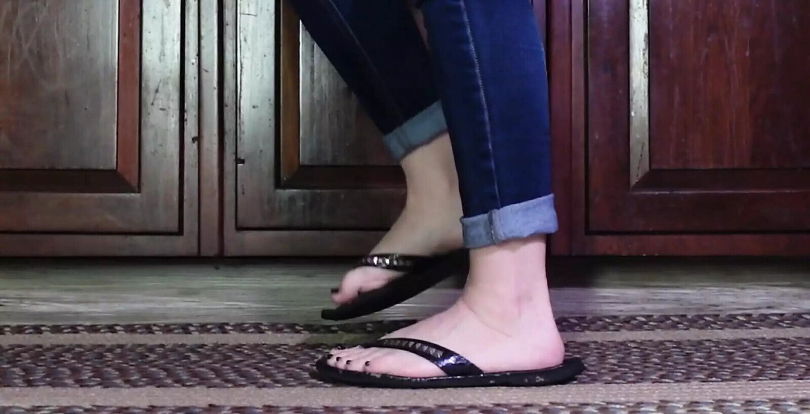 Know Beating Your Dick Sound These Torn Flipflops