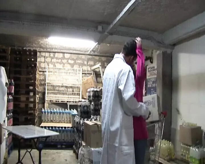 Slutty blonde French storage