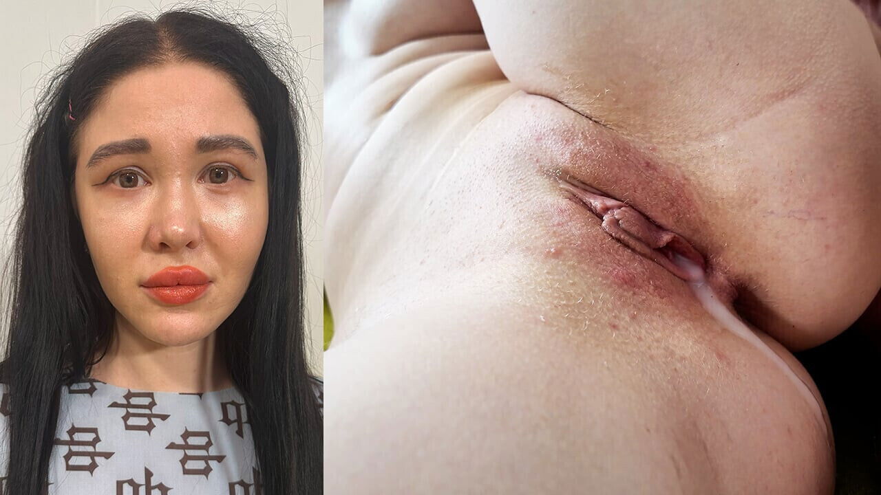 Teen filled with sperm