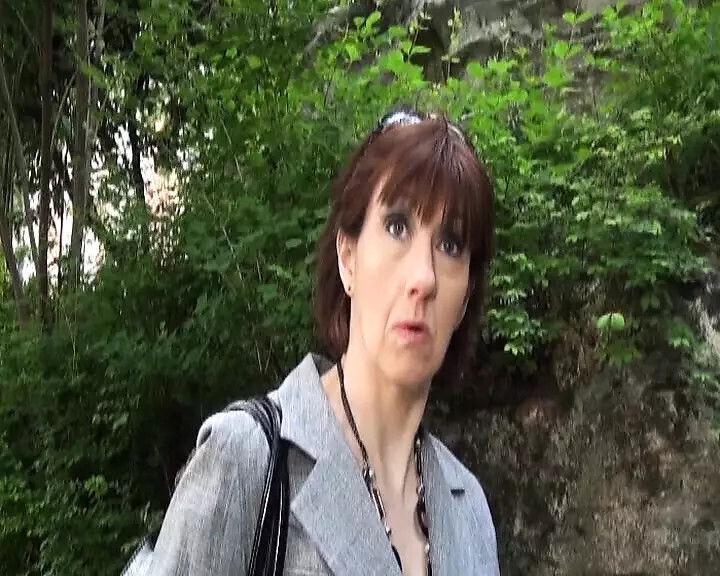 French GILF eats after hardcore pussy fuck