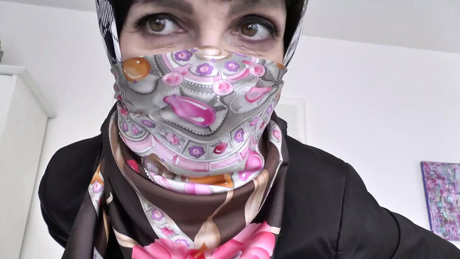 Cloth Mask Headscarf Styling