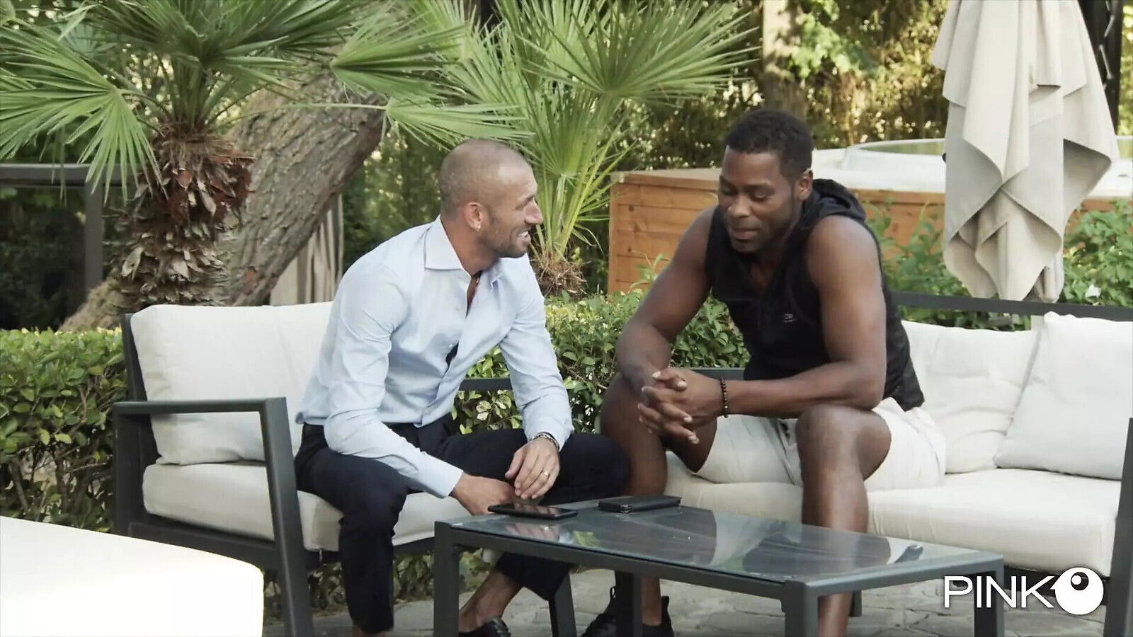 Black white double penetration Malena