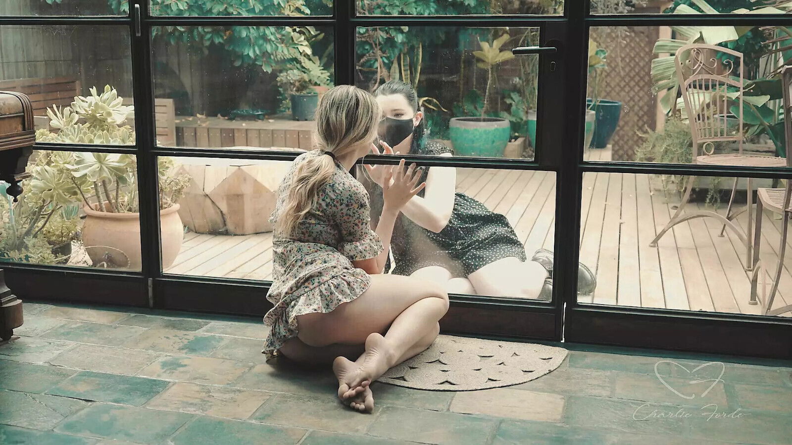 Lesbian Meeting! Charlie Forde Astrid Miss Each Other!