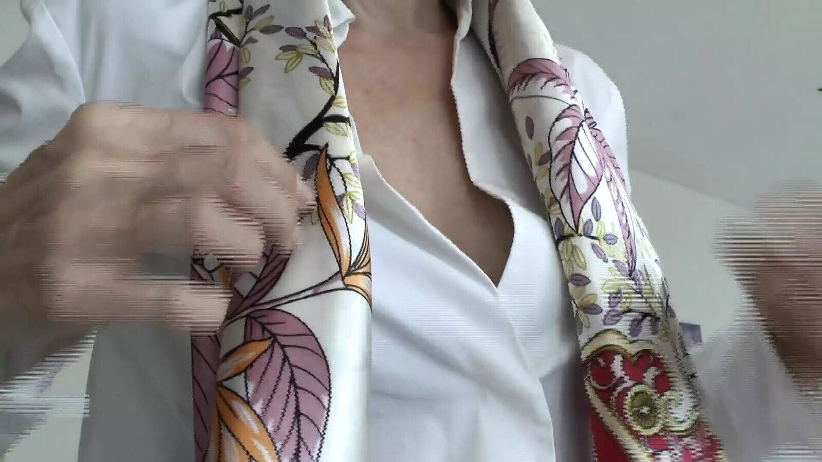 Satin Scarves Fashion Show