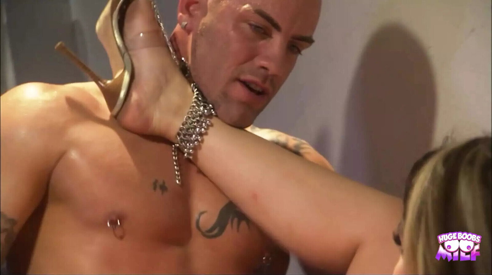 Huge Fake Breasted Chick Called Paloma Getting Drilled Bald