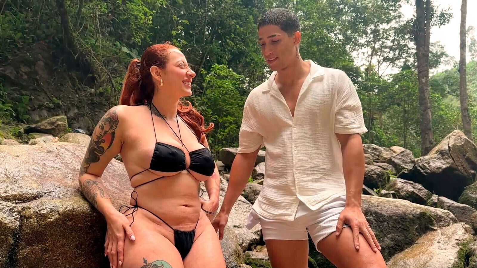 Outdoor fucking with horny redhead Milan Rodriguez Devil Khloee