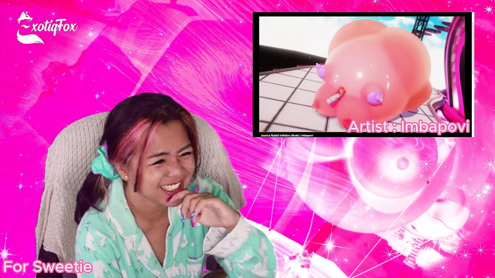 THEY JUST CAN'T STOP GETTING BIGGER Custom Reactions ExotiqFox Solo Gooner Girl Masturbation