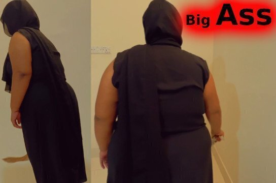 Muslim Hotel Maid Cleaning Room Butt Huge Hanging Boobs!