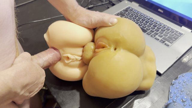 Double vaginas, playing with toys